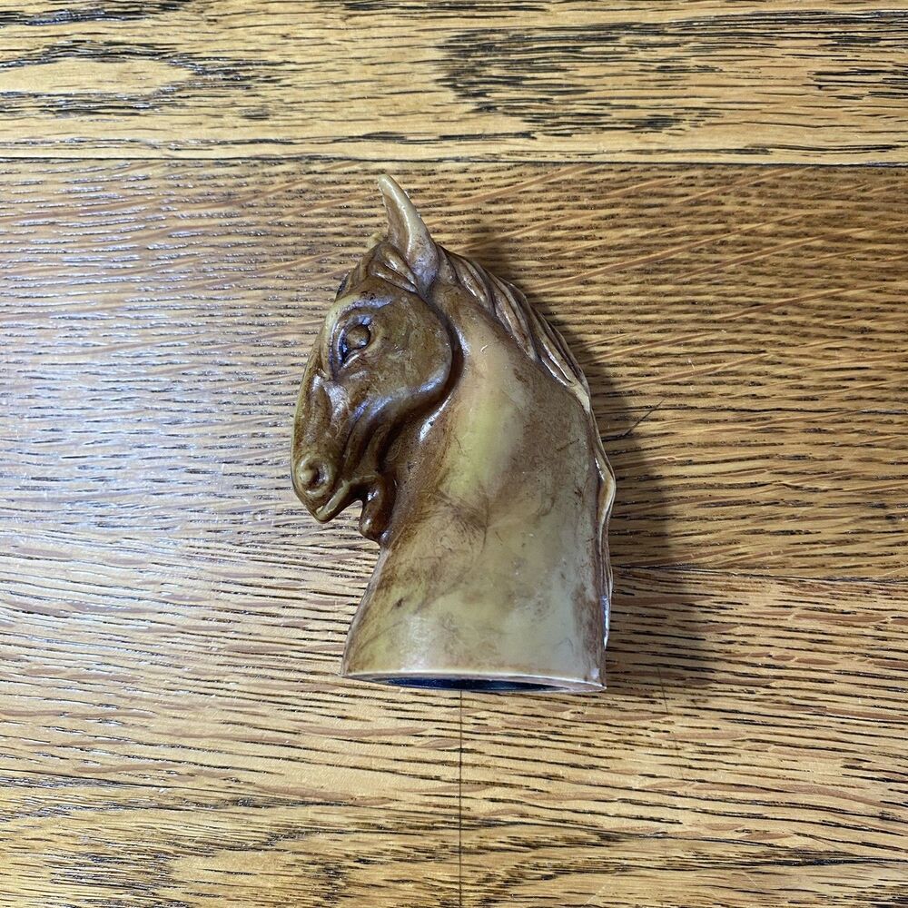Horse Head Figure Twist/Screw Bottle Topper Brown 3 Inch